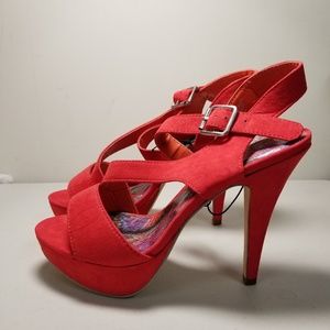 Madden Girl Red Slingback Heels